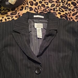 Emma James Black Pinstripe Blazer